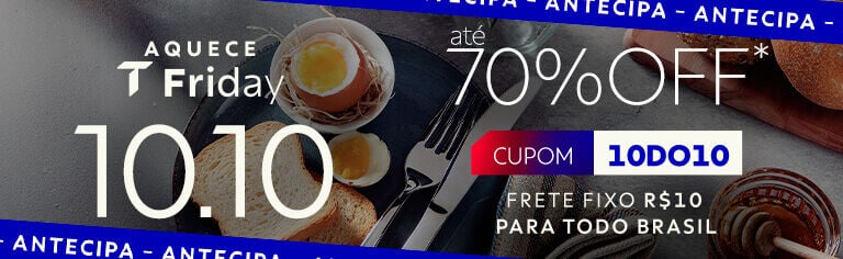 ANTECIPA 10/10 70% OFF +10% OFF com cupom: 10DO10  e frete fixo R$ 10 at&eacute; R$ 299