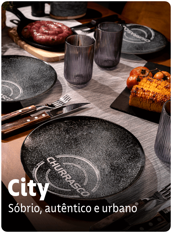 Porcelana City: sóbrio, autêntico e urbano.