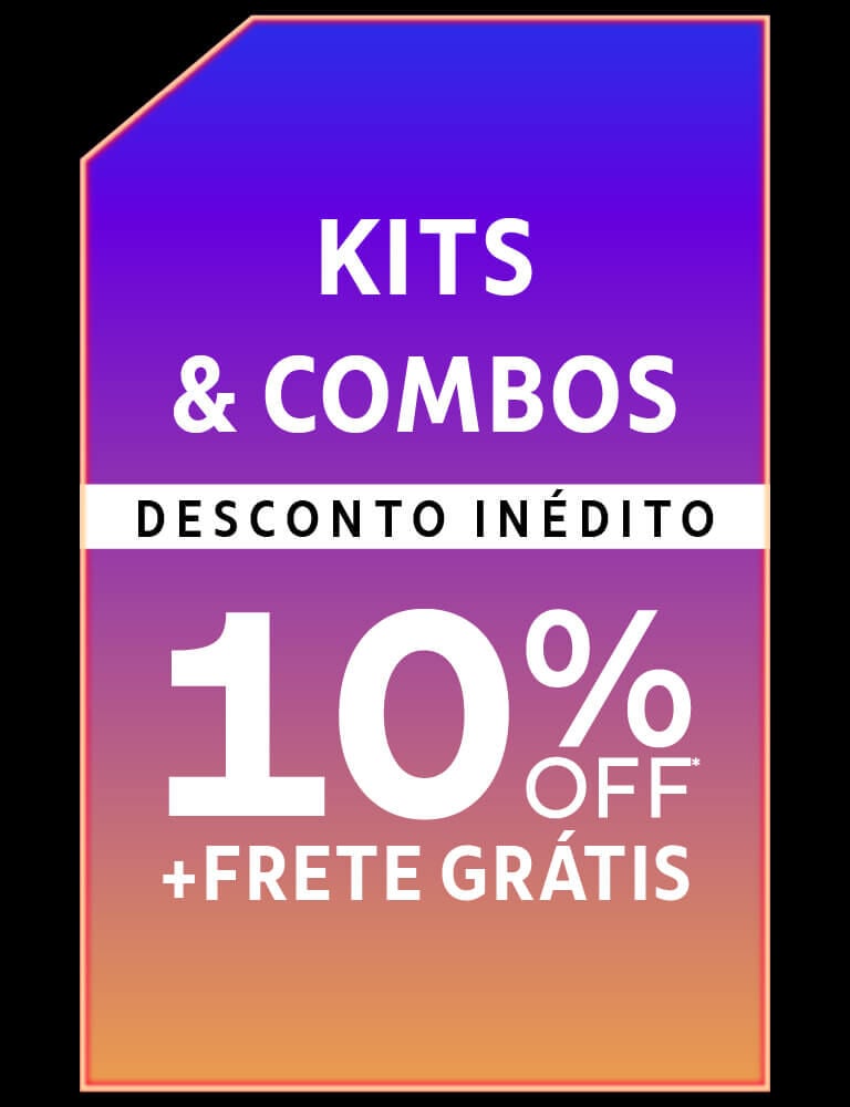 Kits e combos: 10% OFF + frete grátis