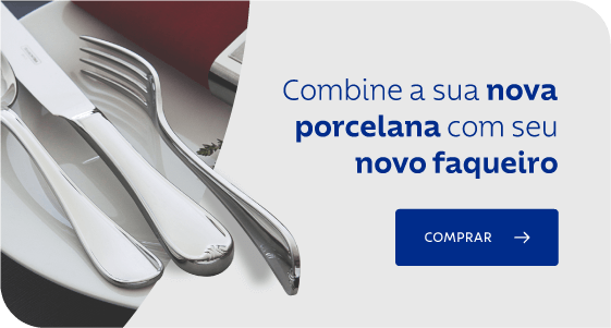 Combine sua nova porcelana com se novo faqueiro