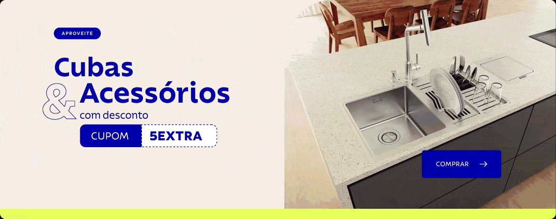 Cubas e acessórios com desconto. Com cupom: 5EXTRA!