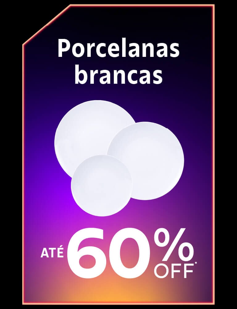 Porcelanas off white até 60% OFF