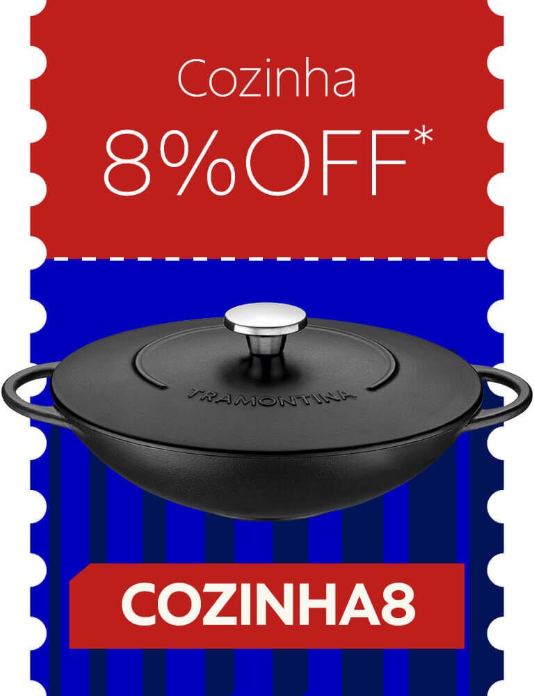 Cozinha 8% OFF com cupom COZINHA8