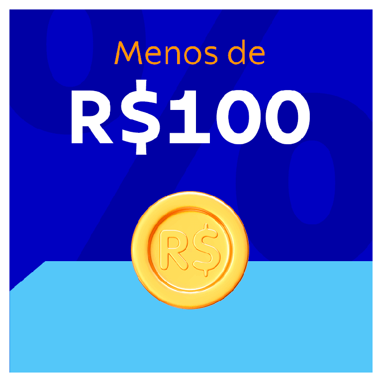 Menos de R$ 100