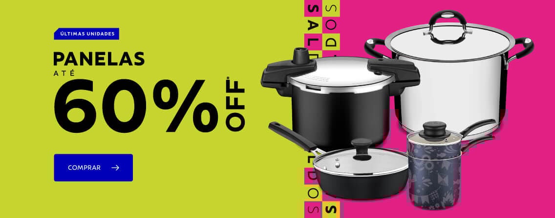 Panelas at&eacute; 60% OFF