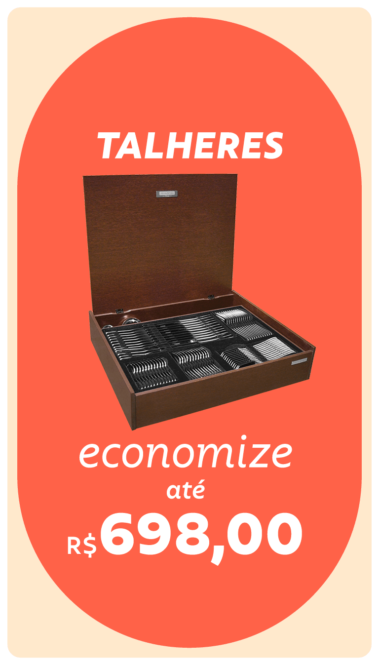 Talheres: economize até R$ 689,00