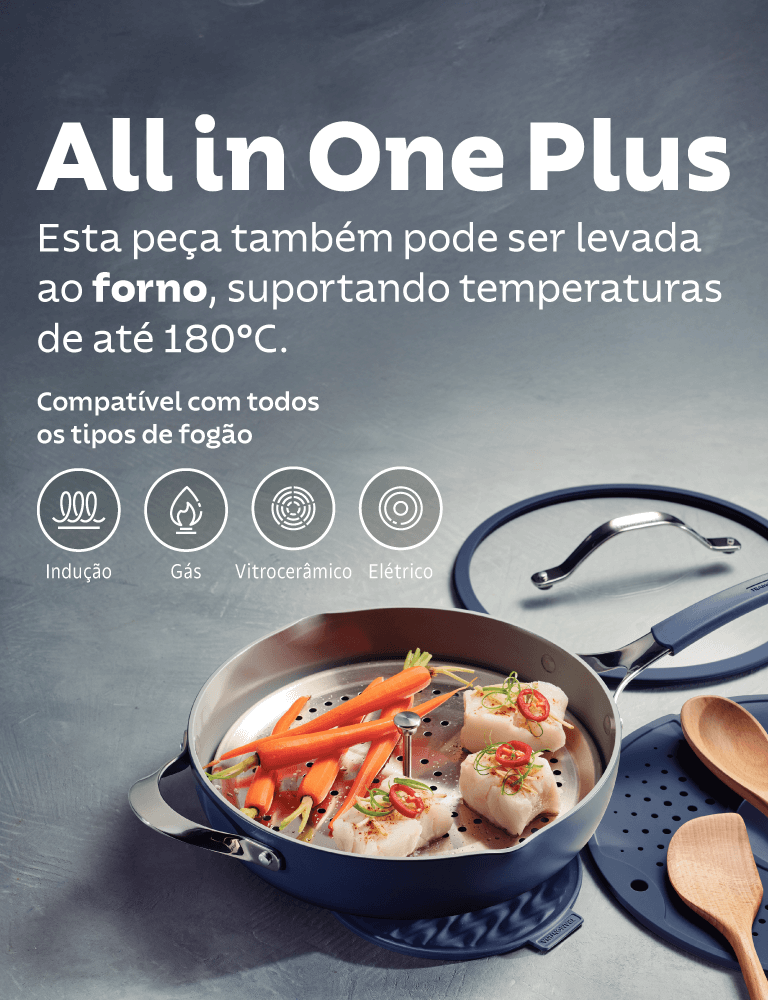 Compatível com todos os tipos de fogão