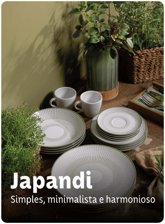 Porcelana Japandi: simples, minimalista e harmonioso.