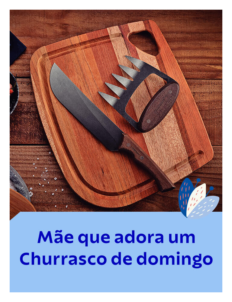 M&atilde;e que adora um churrasco de domingo