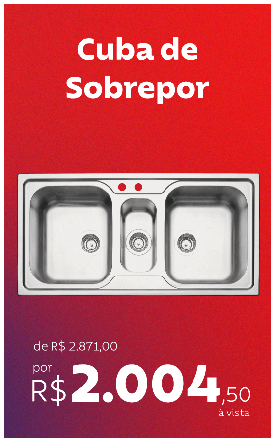 Cuba de Sobrepor por R$ 2.004,50 à vista