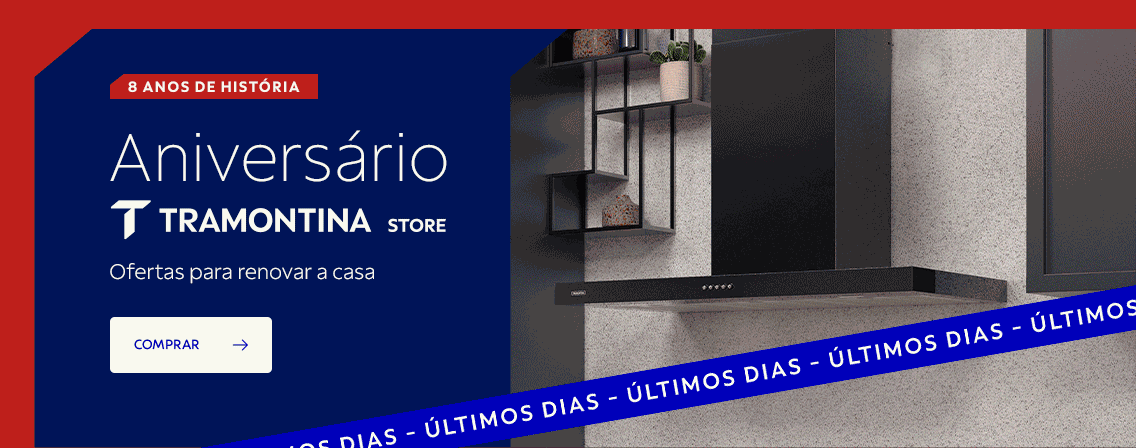 &Uacute;LTIMOS DIAS: Anivers&aacute;rio Tramontina Store