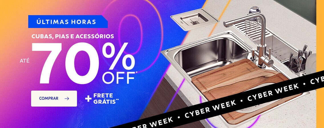 Cubas e Pias até 50% OFF + frete grátis