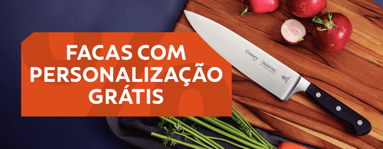 Facas com personaliza&ccedil;&atilde;o gr&aacute;tis