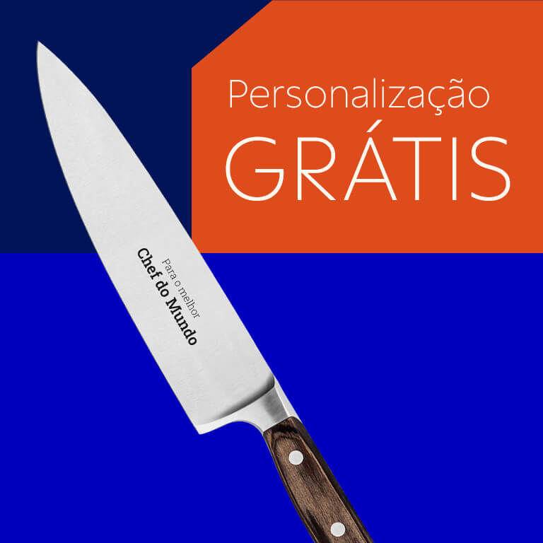 Facas com personaliza&ccedil;&atilde;o gr&aacute;tis