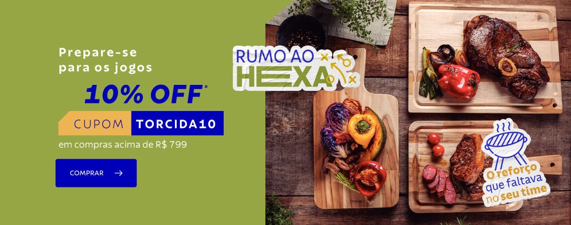 Prepare-se para os jogos! 10% OFF* com cupom TORCIDA10
