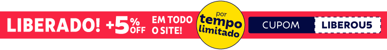 + 5% OFF em todo o site com cupom: LIBEROU5