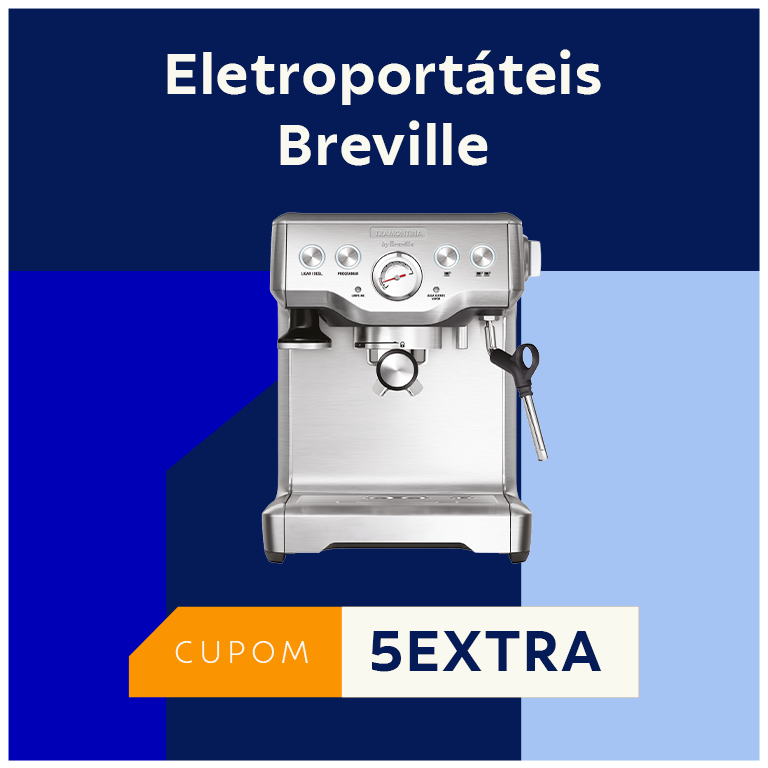 Eletroportáteis Breville 5% OFF com cupom: 5EXTRA