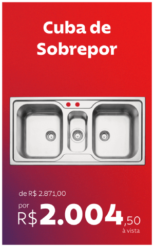 Cuba de Sobrepor por R$ 2.004,50 à vista