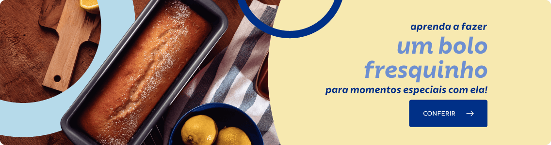 Aprenda a fazer um bolo fresquinho para momentos especiais com ela!