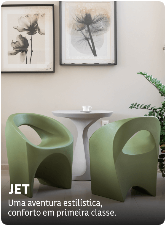 Jet: uma aventura estilística, conforto em primeira classe.