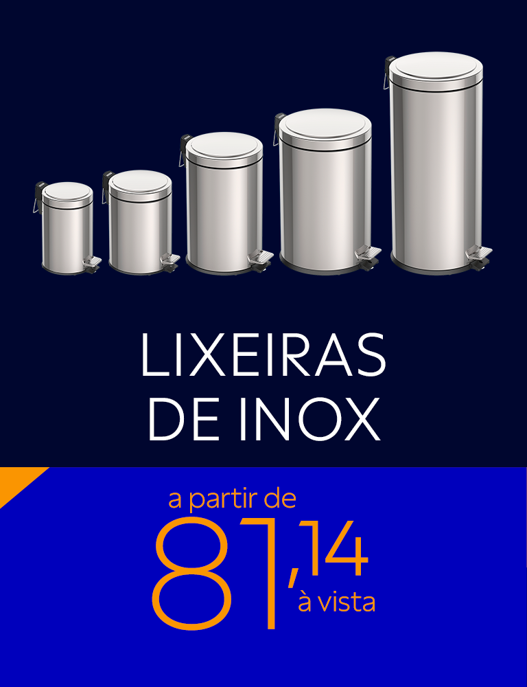 Lixeiras a partir de R$ 81,14 &agrave; vista