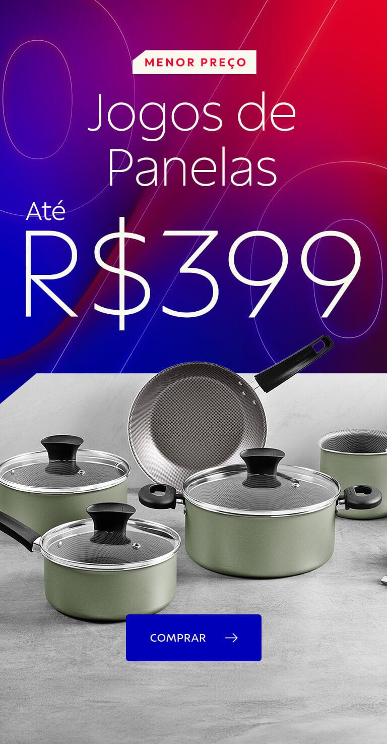 Menor Pre&ccedil;o - Jogos de Panelas at&eacute; R$ 399