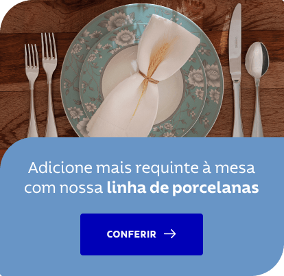 Adicione mais requinte à mesa com nossa linha de porcelanas. Confira!