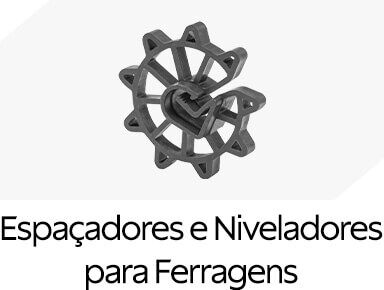 Espa&ccedil;adores e niveladores para ferragens 