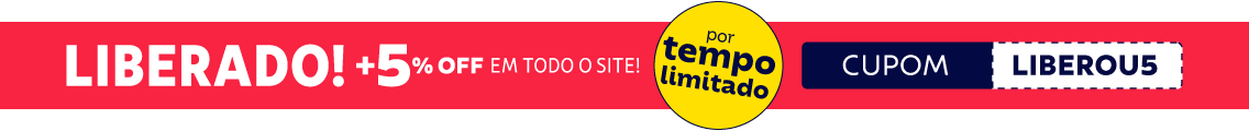 + 5% OFF em todo o site com cupom: LIBEROU5