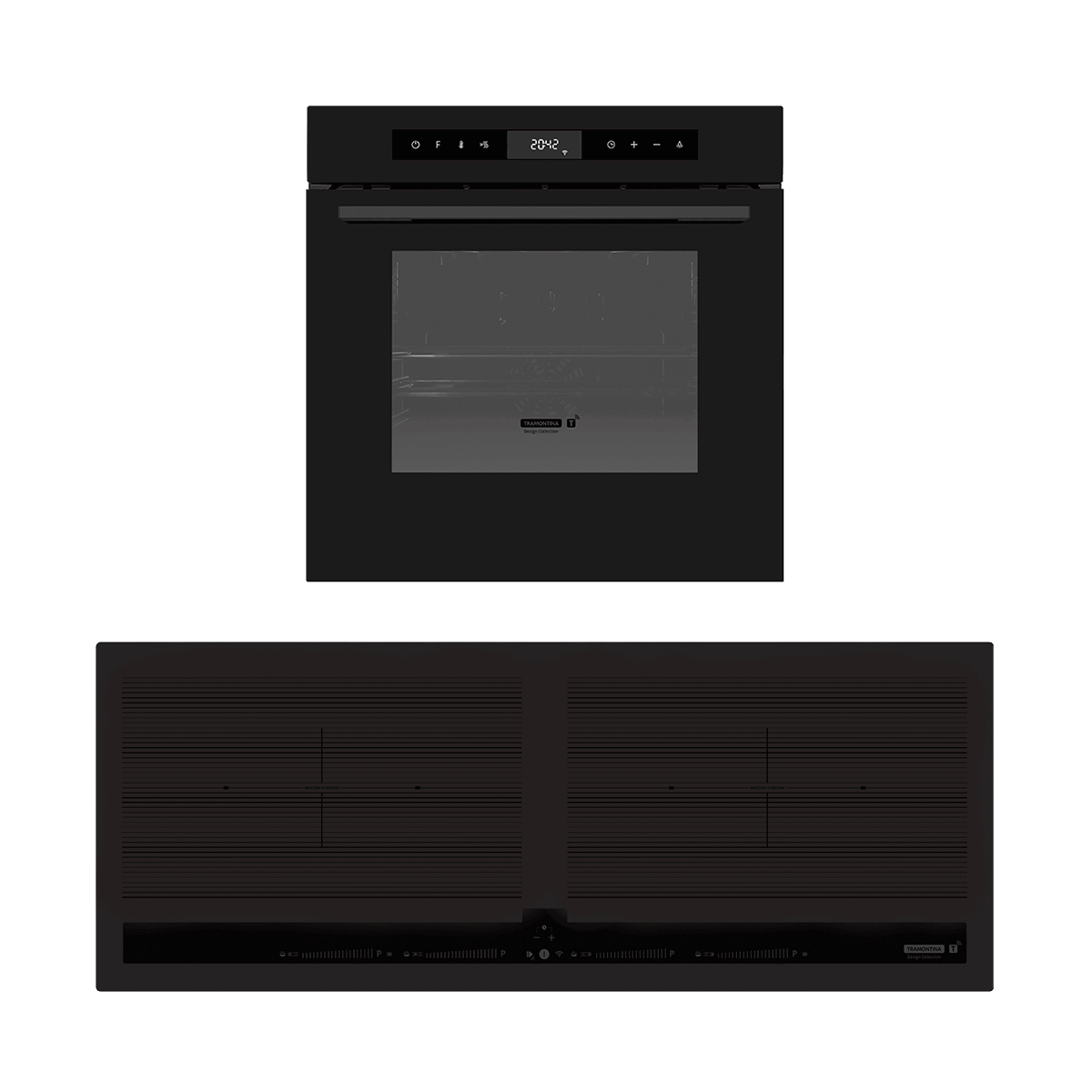 Kit Black Friday Tramontina Black Series: Cooktop por Indução Slim 4EI T Smart 90 + Forno Epic T Smart 60 F13 Glass (220V) - SKU 99900006 - 1 image number 0