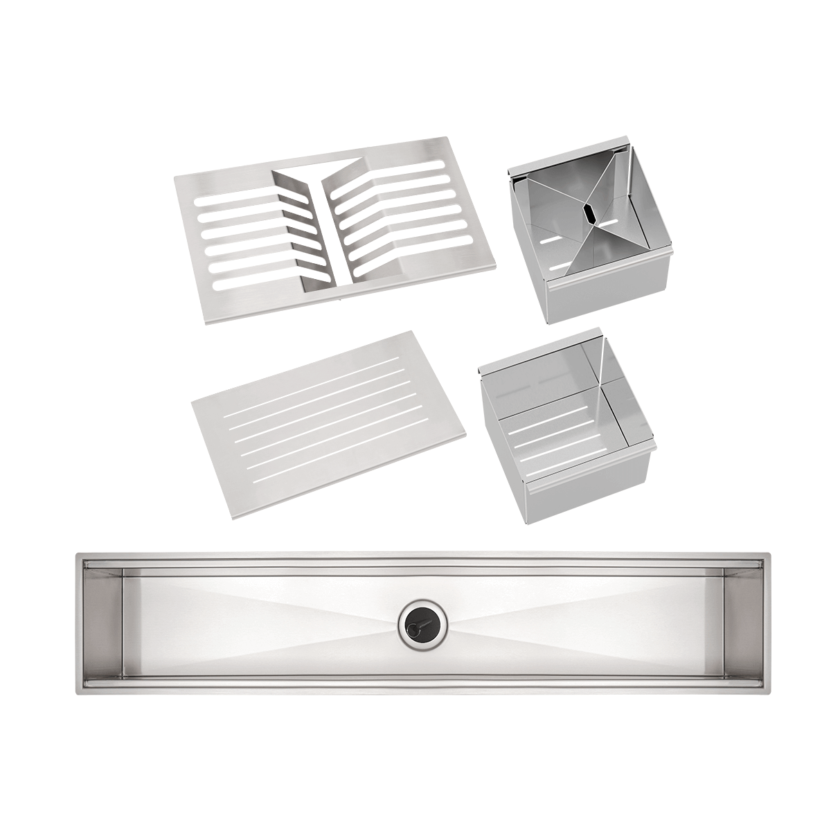 Kit Black Friday Tramontina Canal Organizador para Sobrepor: Aço Inox com Acabamento Acetinado 75 x 18 cm - SKU 99900009 - 1 image number 0