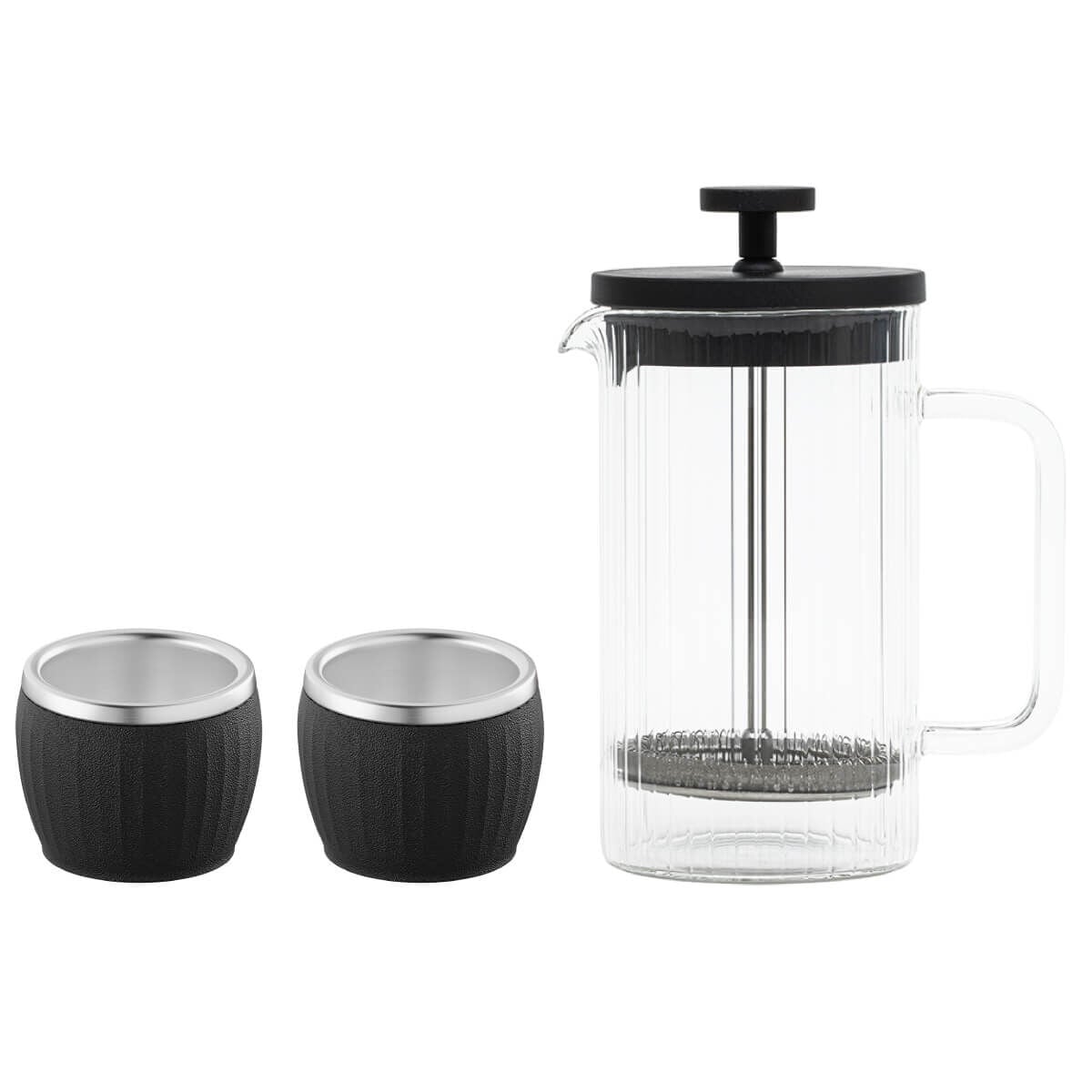 Kit Tramontina 3 Pe&ccedil;as Cafeteira Francesa + X&iacute;caras Inox - SKU 99900019 - 1 image number 0