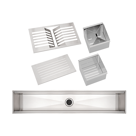 Kit Black Friday Tramontina Canal Organizador para Sobrepor: Aço Inox com Acabamento Acetinado 75 x 18 cm - SKU 99900009