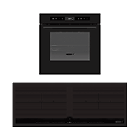 Kit Black Friday Tramontina Black Series: Cooktop por Indução Slim 4EI T Smart 90 + Forno Epic T Smart 60 F13 Glass (220V) - SKU 99900006 - 1 image number 0