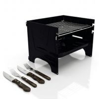 Kit Churrasco Port&aacute;til Tramontina Churrasqueira TCP 380 e Talheres Jumbo 5 Pe&ccedil;as - SKU 99900022 - 1 image number 0