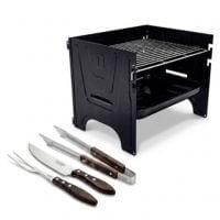 Kit Churrasco Portatil Tramontina Churrasqueira TCP 380 e Jogo Polywood 4 Pe&ccedil;as - SKU 99900023 - 1 image number 0