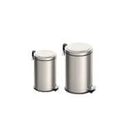 Kit Lixeiras com Pedal Tramontina Brasil em A&ccedil;o Inox  3L e 5 L - SKU 99900034 - 1 image number 0
