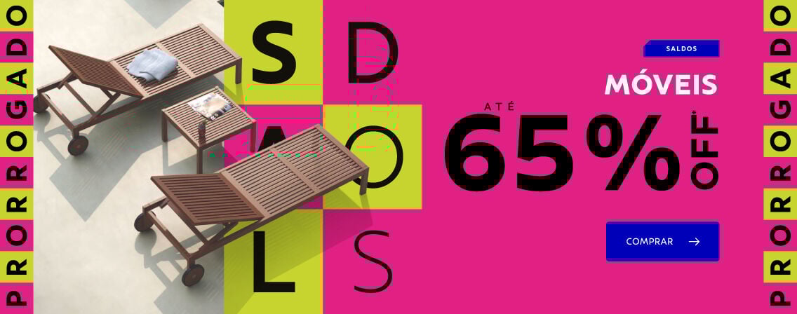 Prorrogado!! M&oacute;veis at&eacute; 65% OFF