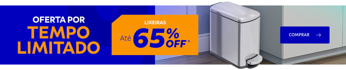 OFERTA POR TEMPO LIMITADO: lixeiras at&eacute; 65% OFF