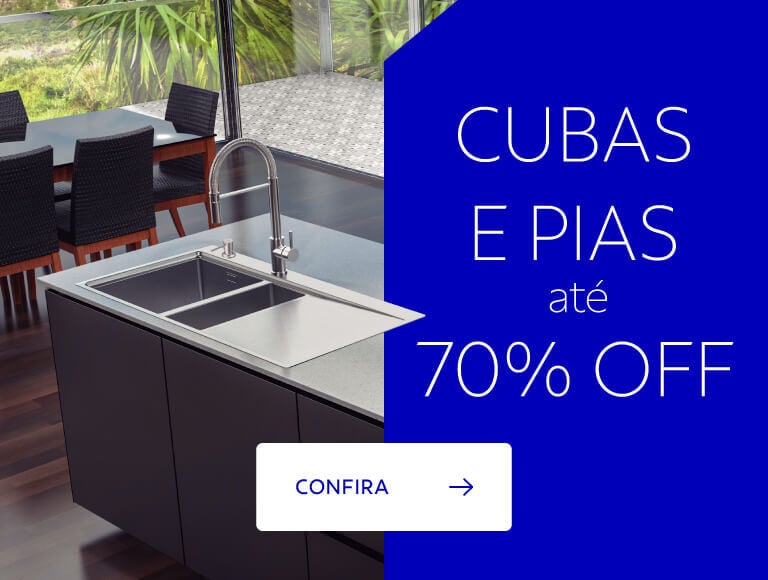 Cubas e Pias 70% OFF
