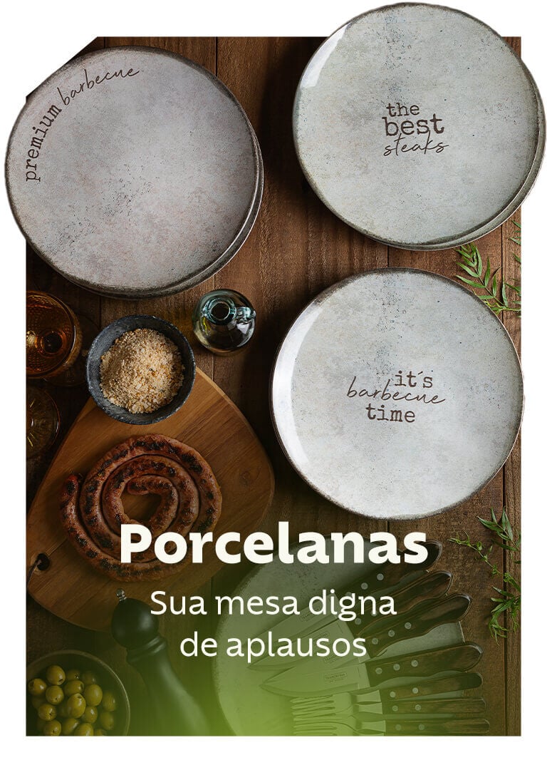 Porcelanas: sua mesa digna de aplausos