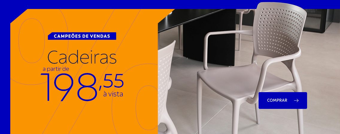 Campe&otilde;es de vendas | Cadeiras a partir de R$ 198,55 &agrave; vista