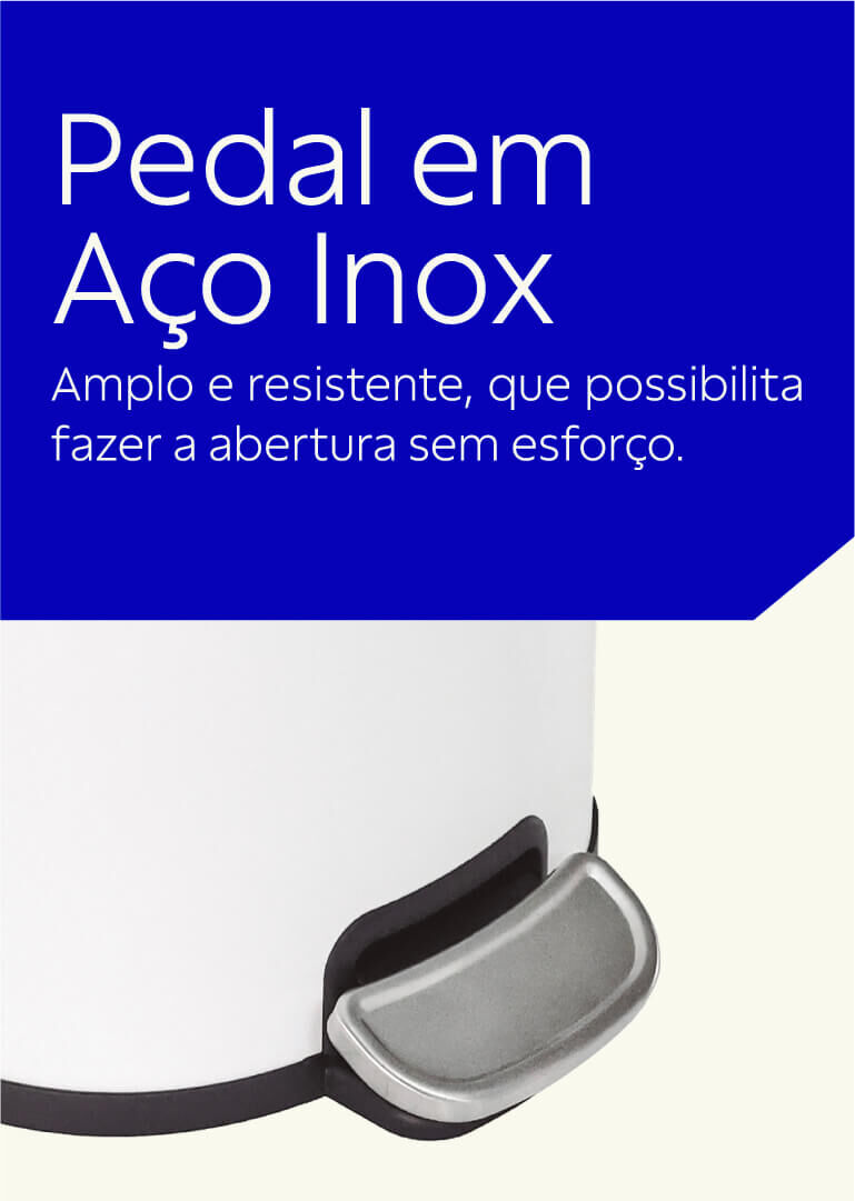 Pedal a&ccedil;o inox