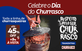 Celebre o Dia do Churrasco com até 45% OFF + 5% à vista