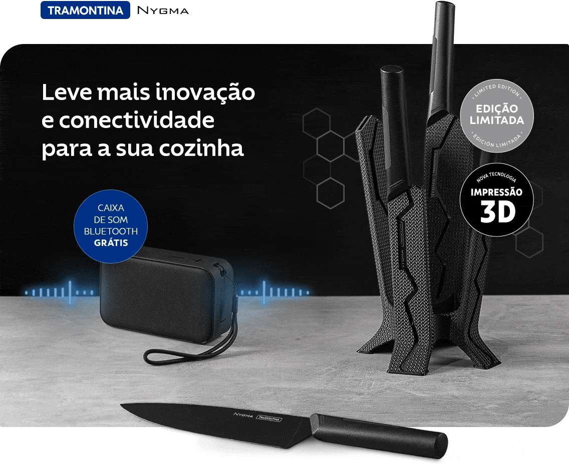 Tramontina Nygma: Leve mais inovação e conectividade para a sua cozinha.
