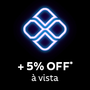 +5% OFF* em pagamento à vista
