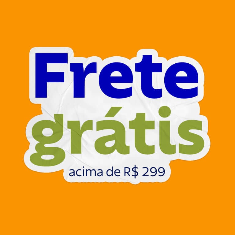 Frete gr&aacute;tis acima de R$ 299