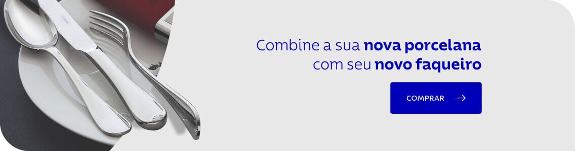 Combine sua nova porcelana com se novo faqueiro