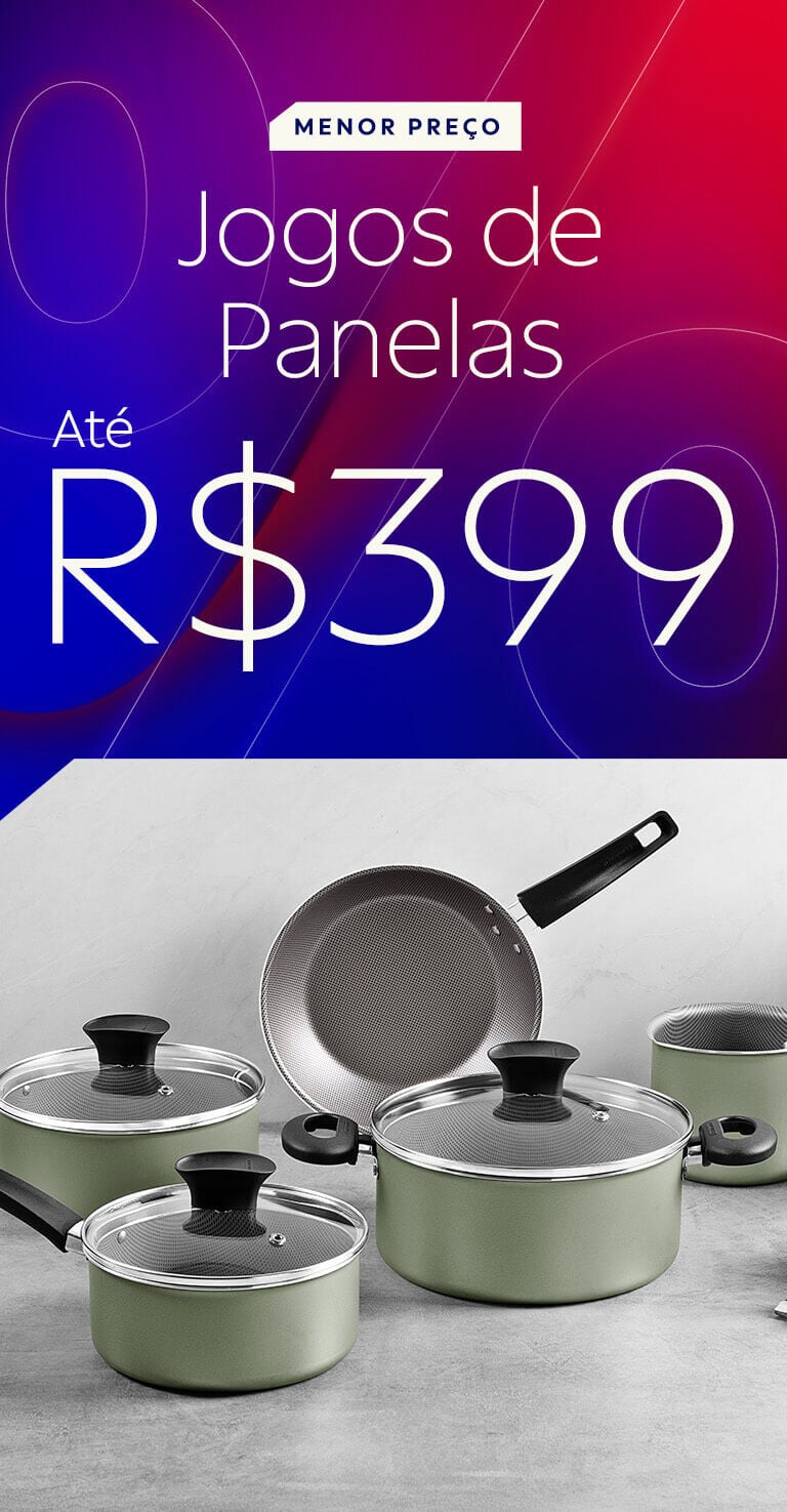Menor Pre&ccedil;o - Jogos de Panelas at&eacute; R$ 399