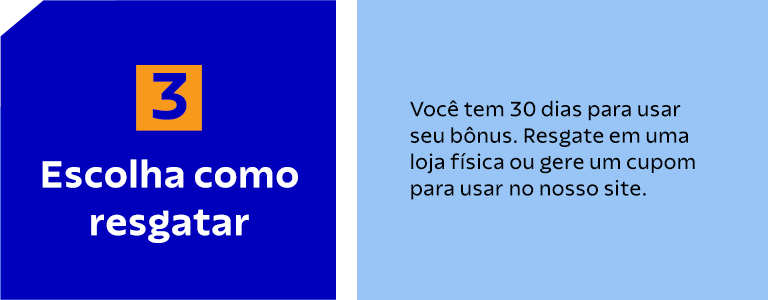 Escolha como resgatar